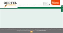 Desktop Screenshot of oertel-geruestbau.de